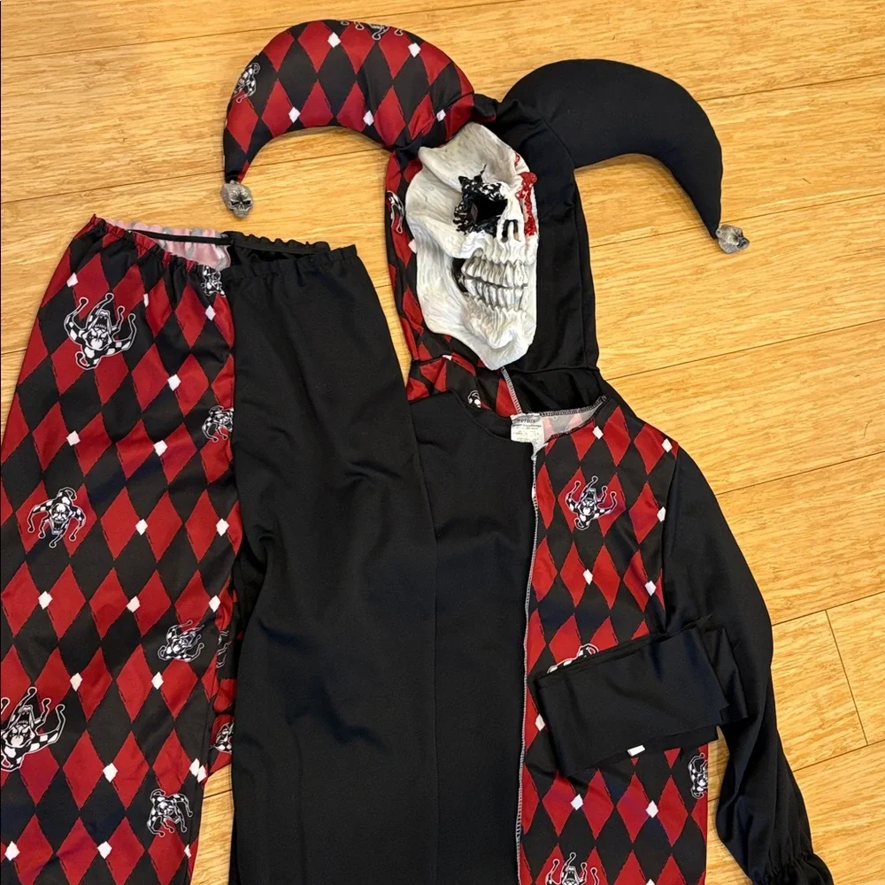 California Costumes Sinister Jester Child Costume Size Medium 8-10 - Black & Red - Picture 6 of 7